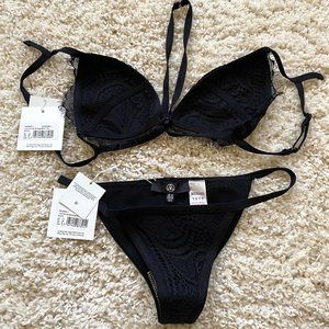 Missguided Lace Strappy/Harness Bikini Bottom